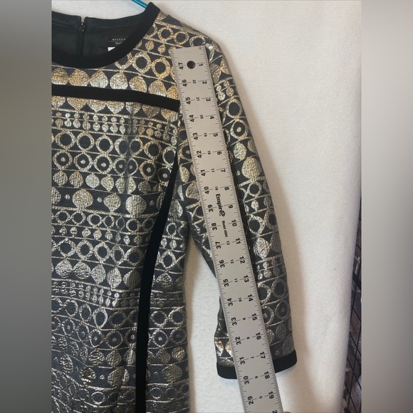 Weekend Max Mara Dress Size 6 Geometric Designer READ - Picture 3 of 7